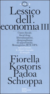 Lessico dell'economia