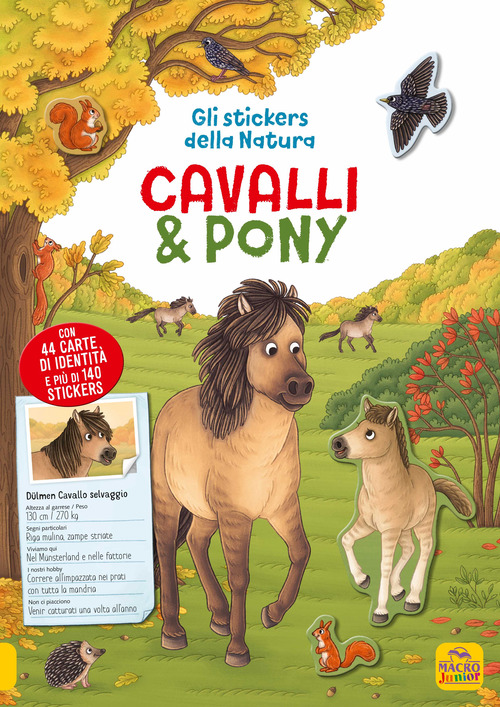 Cavalli e pony. Gli stickers della natura
