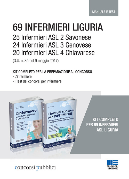 69 Infermieri Liguria. Kit completo per la preparazione al concorso