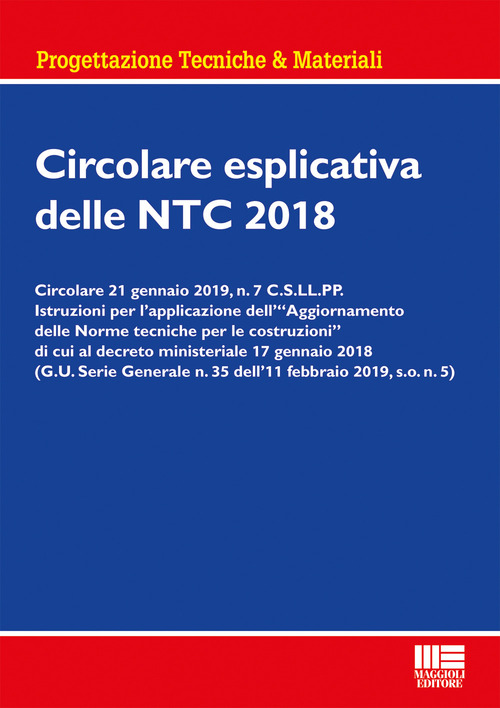 Circolare esplicativa delle NTC 2018