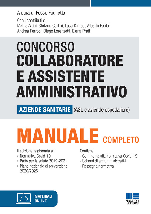 Concorso collaboratore e assistente amministrativo aziende sanitarie (ASL e Aziende ospedaliere)