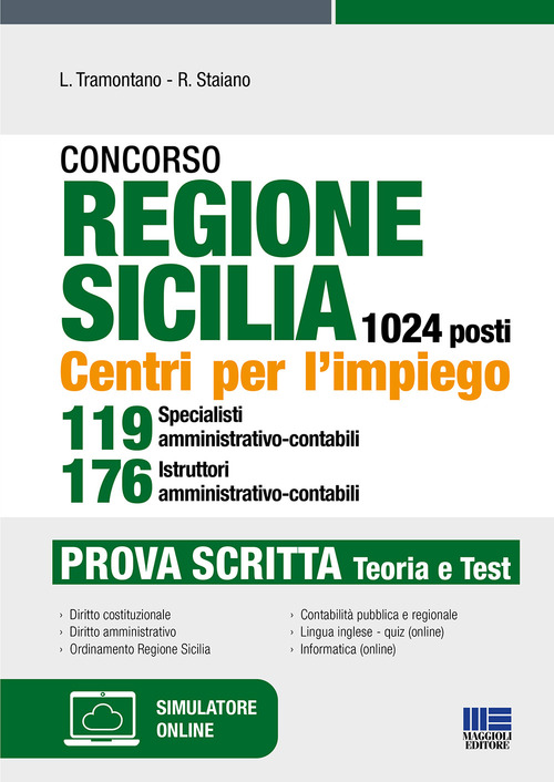 Concorso regione Sicilia 1024 posti. Centri per l'impiego 119 specialisti amministrativo-contabili 176 istruttori amministrativo-contabili. Prova scritta