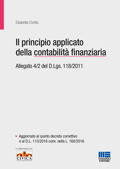 Il principio applicato della contabilit&agrave; finanziaria. Allegato 4/2 del D.Lgs. 118/2011