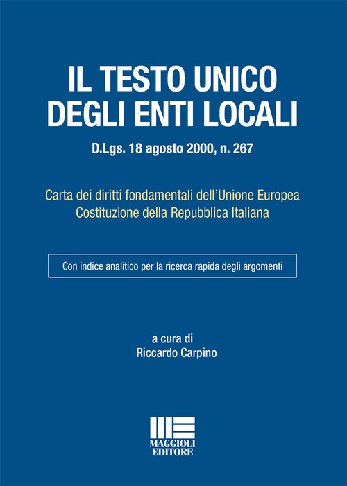 Il Testo Unico degli enti locali
