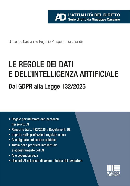 Le regole dei dati e dell'intelligenza artificiale. Dal GDPR alla Legge 132/2025