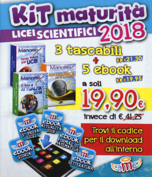 Manomix. Maturit&agrave; per Licei scientifici 2018. Kit