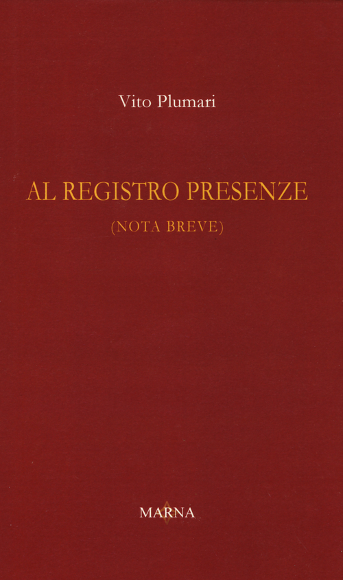 Al registro presenze (nota breve)