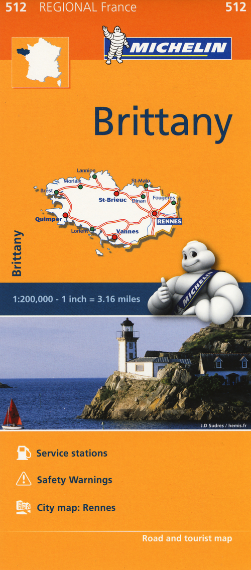 Bretagne-Brittany 1:200.000