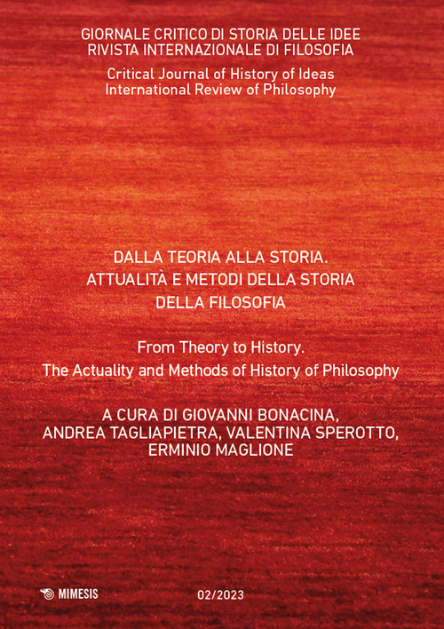 Giornale critico di storia delle idee. Ediz. italiana e inglese