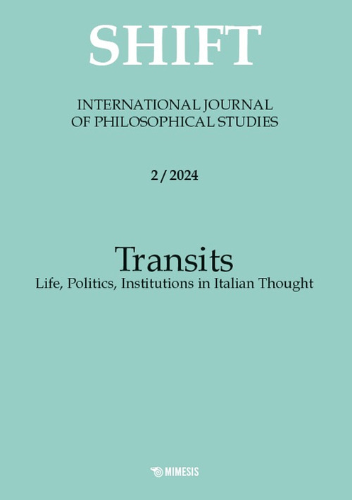 Shift. International journal of philosophical studies. Ediz. italiana, inglese e spagnola