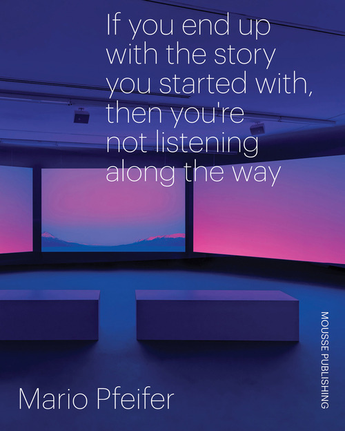 Mario Pfeifer. If you end up with the story you started with, then you're not listening along the way