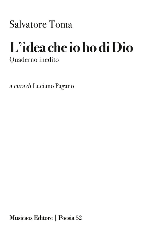 L'idea che io ho di Dio