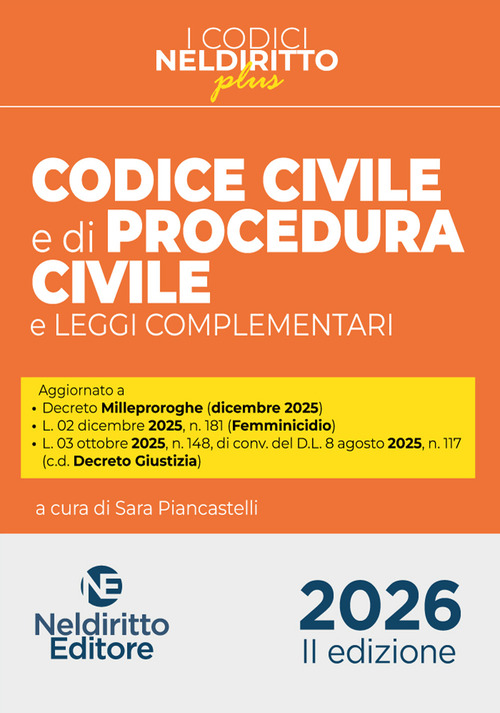 Codice Civile e di Procedura Civile Plus 2026