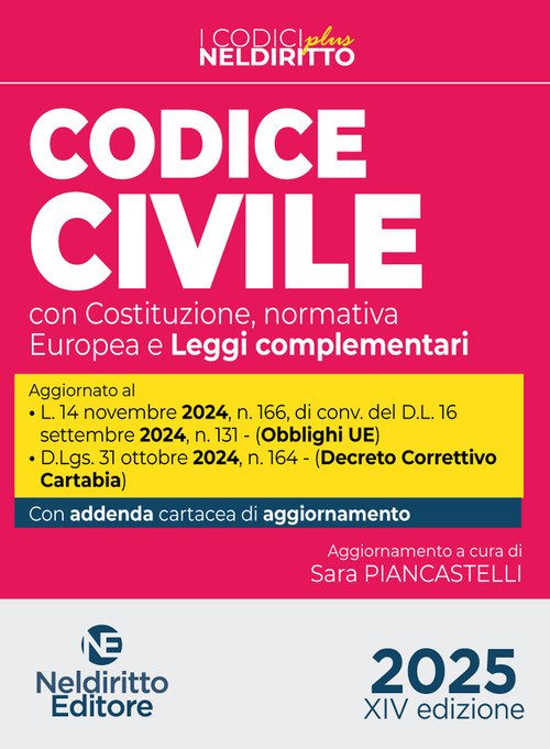 Codice civile plus 2025 con leggi complementari