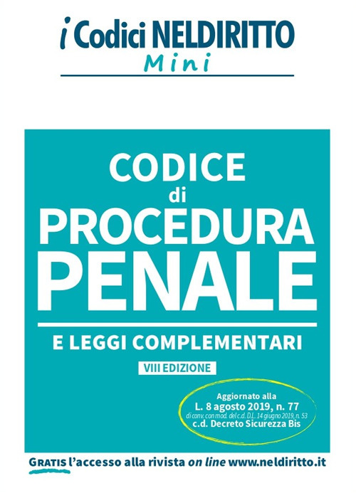 Codice di procedura penale e leggi complementari