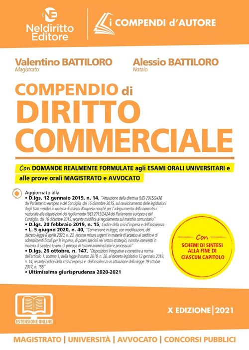 Compendio di diritto commerciale