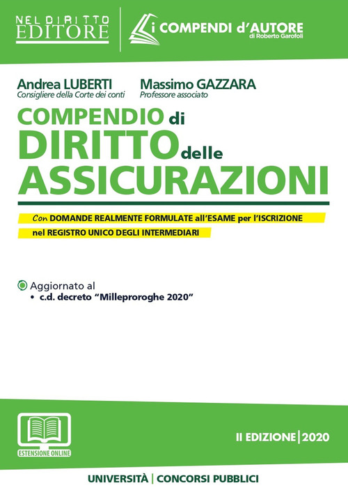 Compendio di diritto delle assicurazioni