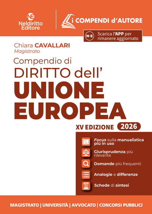 Compendio di diritto dell'Unione Europea 2026