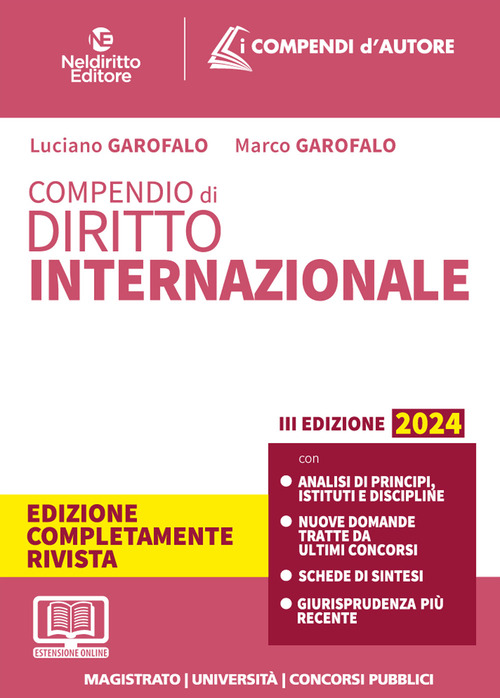 Compendio di diritto internazionale pubblico 2024