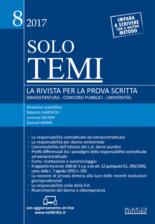 Solo temi. La rivista per la prova scritta (magistratura-concorsi pubblici-università)