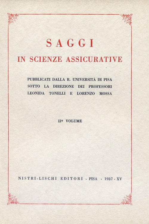 Saggi in scienze assicurative