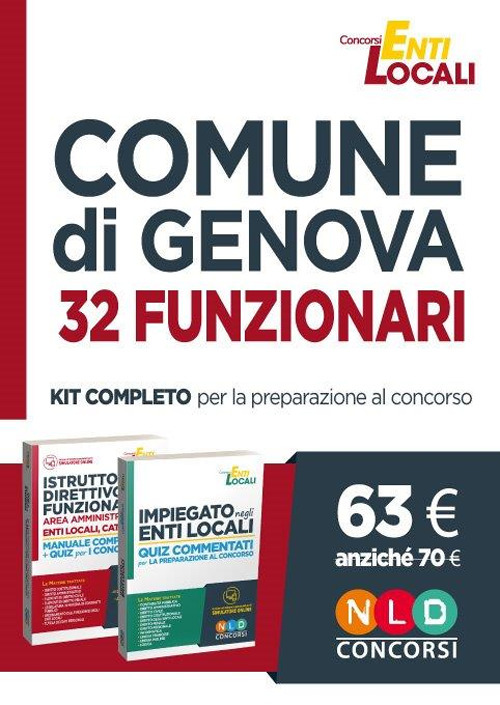Comune di Genova. 32 funzionari. Kit completo per la preparazione al concorso