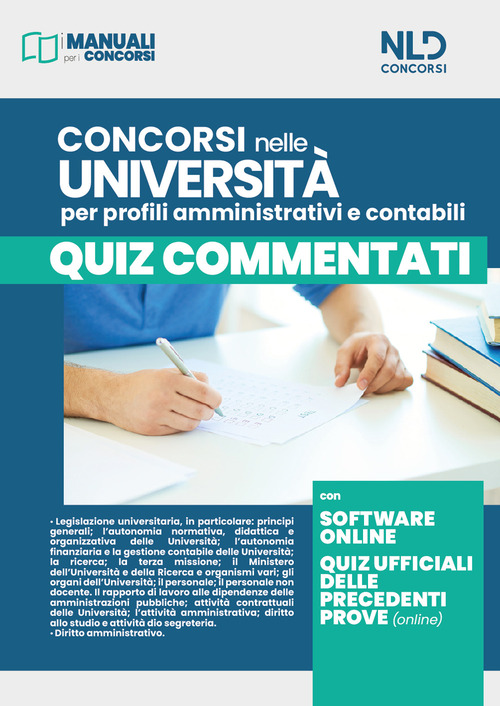 Concorsi nelle università per profili amministrativi e contabili. Quiz commentati