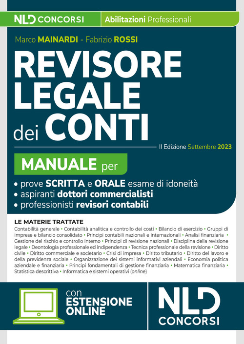 Manuale per revisore legale dei conti per la prova scritta e orale