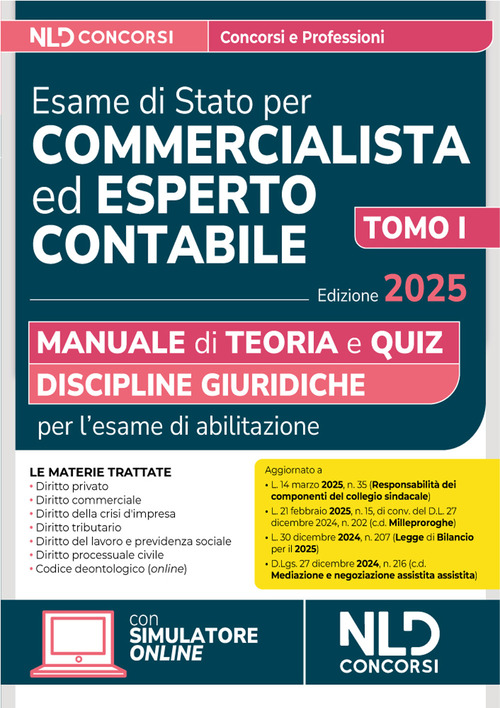 Manuale esame di Stato per commercialista ed esperto contabile. Discipline giuridiche 2025