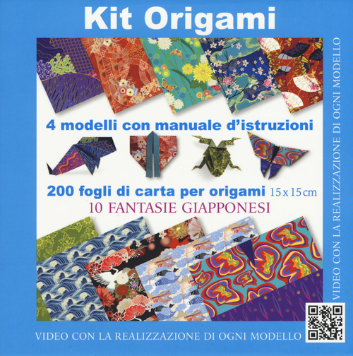 Kit origami. 10 fantasie giapponesi. Strappa e piega XXL