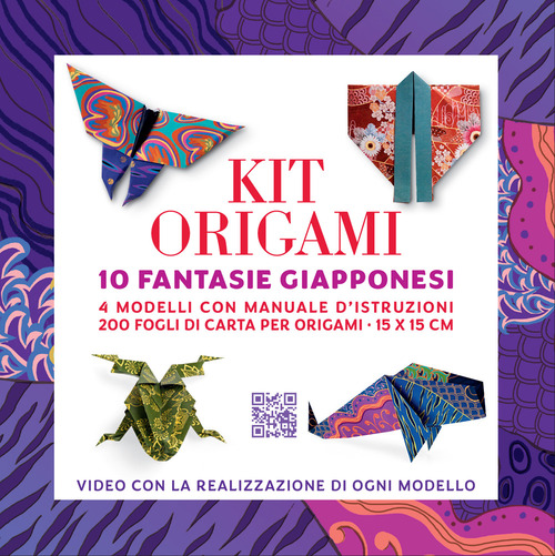 Kit origami. 10 fantasie giapponesi. Strappa e piega XXL