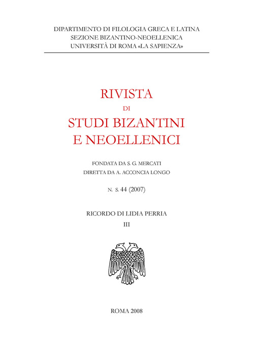 Rivista di studi bizantini e neoellenici. Ediz. anastatica
