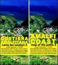 Map of the paths of the Amalfi coast. Scale 1:10.000