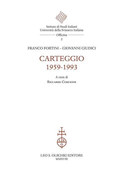 Carteggio 1959-1993