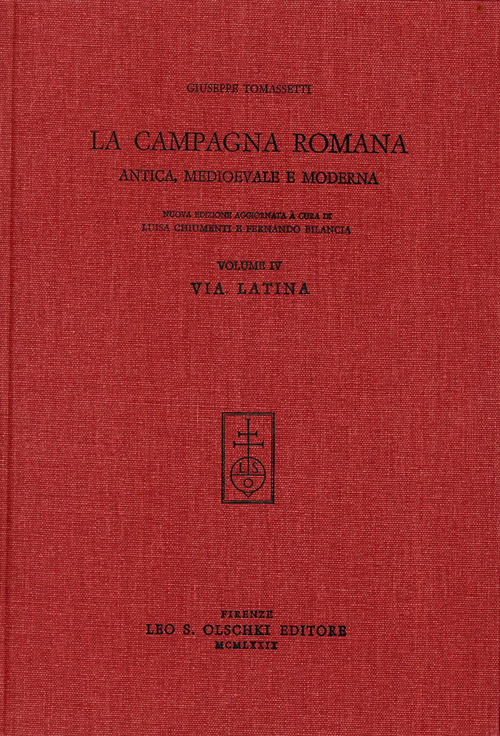 La campagna romana antica, medioevale e moderna