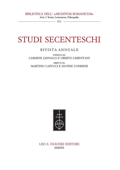 Studi secenteschi