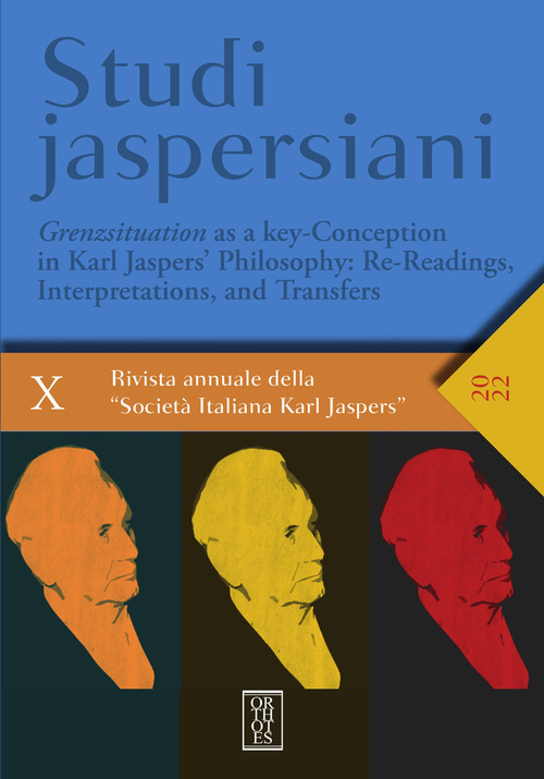 Studi jaspersiani. Rivista annuale della società italiana Karl Jaspers. Ediz. italiana, inglese, francese e tedesca