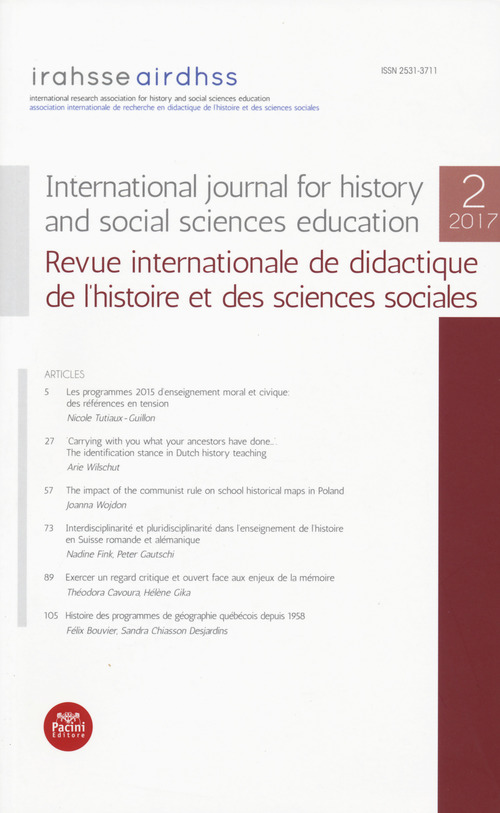 International journal for history and social sciences education-Revue internationale de didactique de l'histoire et des sciences sociales (2017)