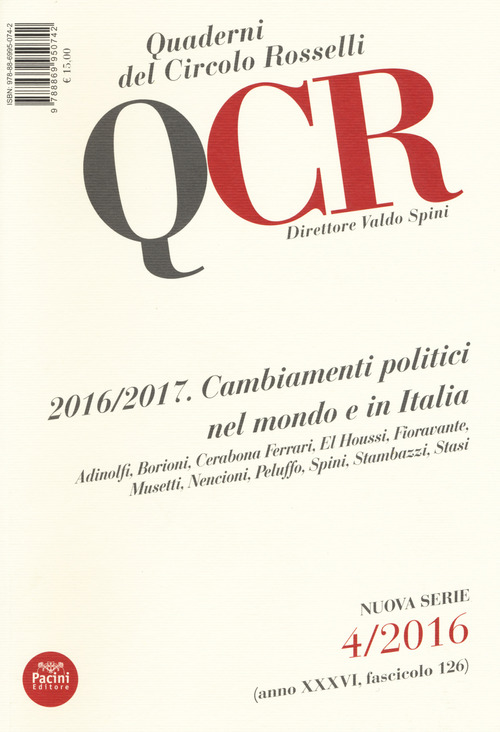 QCR. Quaderni del Circolo Fratelli Rosselli (2016)