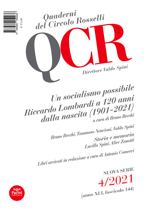 QCR. Quaderni del Circolo Rosselli