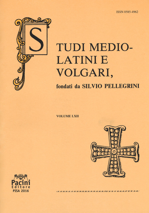 Studi mediolatini e volgari