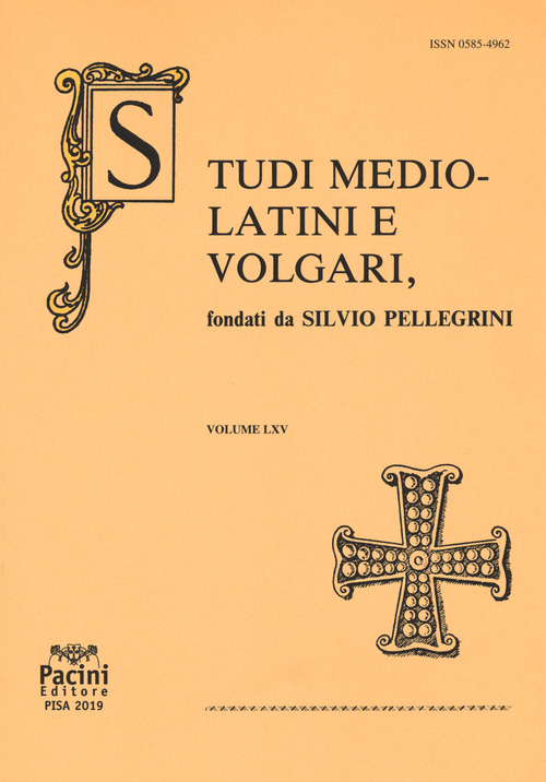 Studi mediolatini e volgari