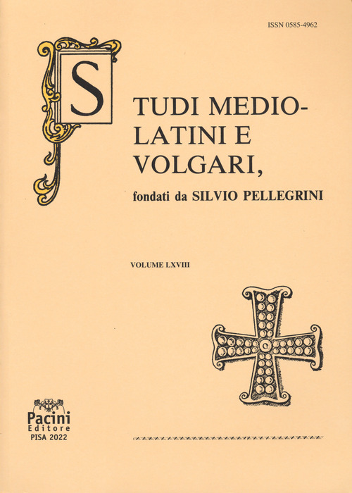 Studi mediolatini e volgari