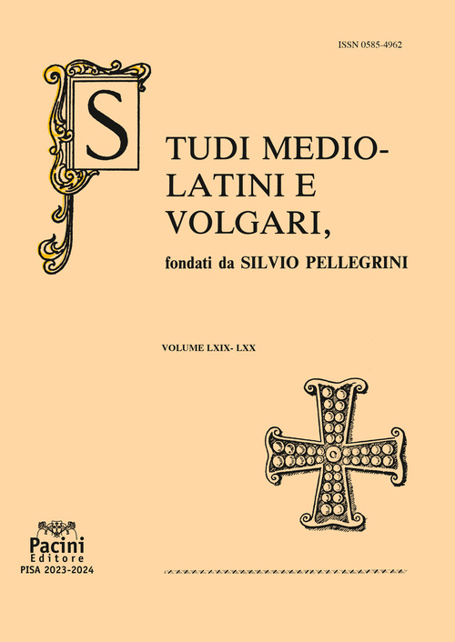 Studi mediolatini e volgari