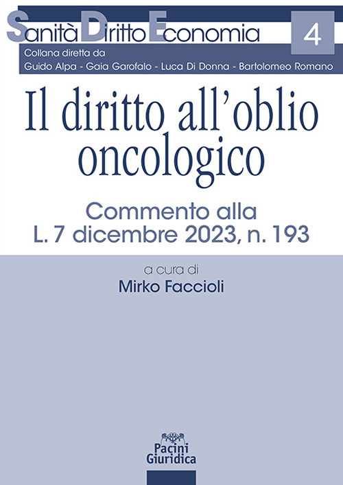 Il diritto all'oblio oncologico. Commento alla L. 7 dicembre 2023, n. 193