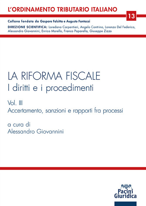 La riforma fiscale. I diritti e i procedimenti