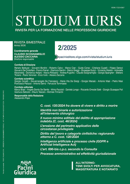 Studium iuris. Rivista per la formazione delle professioni giuridiche