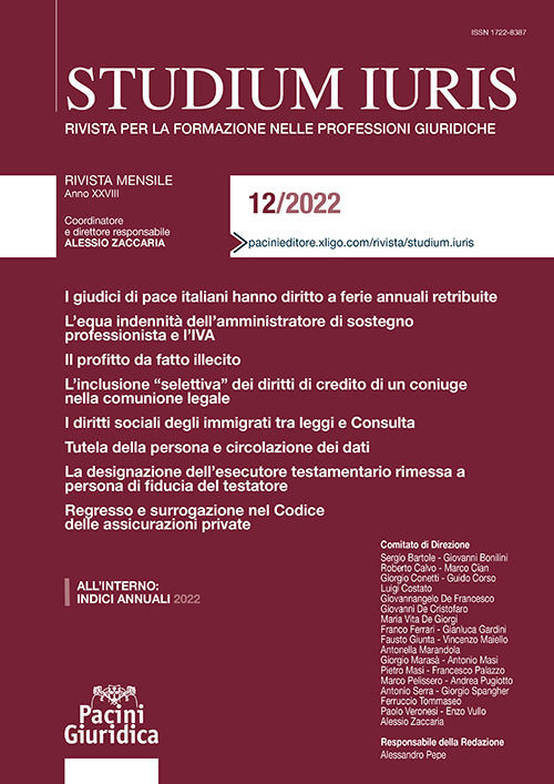 Studium iuris. Rivista per la formazione nelle professioni giuridiche