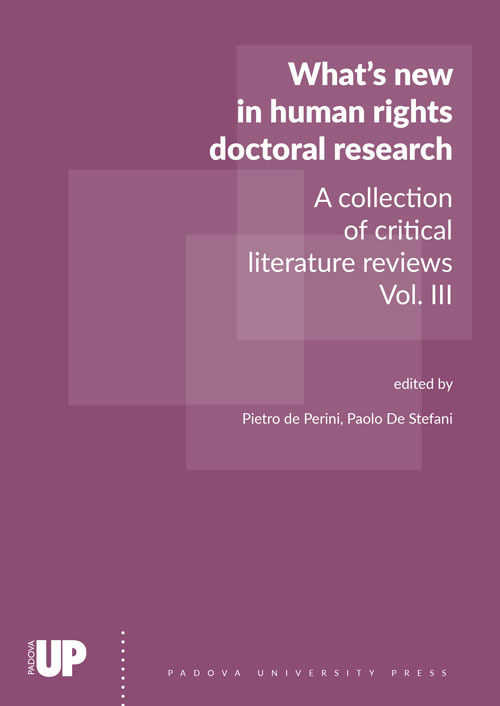 What's new in human rights doctoral research. A collection of critical literature reviews