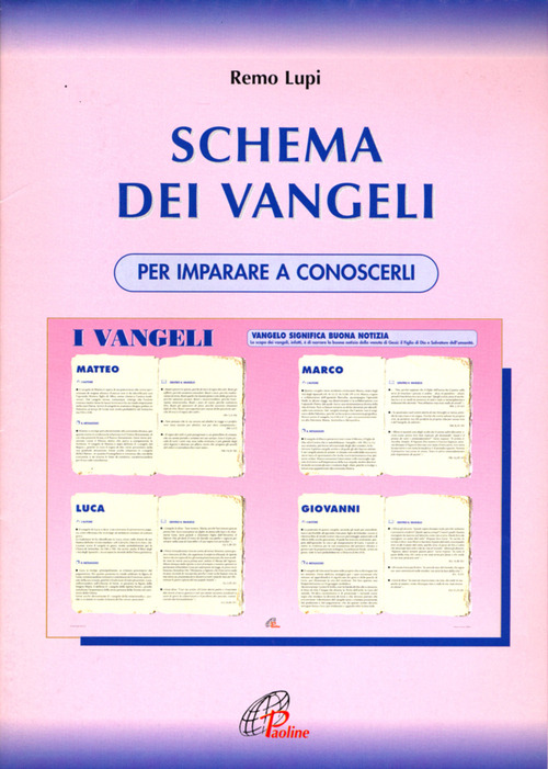 Schema dei Vangeli. Per imparare a conoscerli